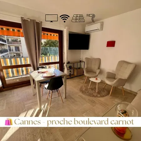 ⭐️ Lumineux + Balcon ⭐️ 5 Min Bd Carnot Cannes